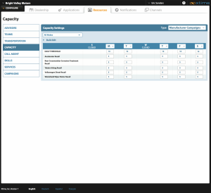 Recall Configure - Capacity v2